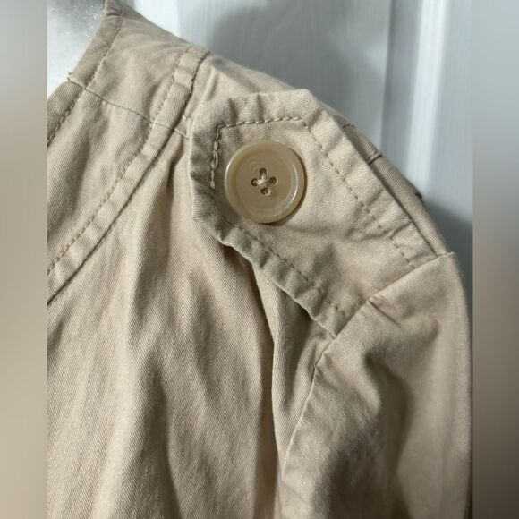 Gap Women’s Moto Jacket Khaki Size XXL Zipper Short W/Pockets Motor - Picture 3 of 9